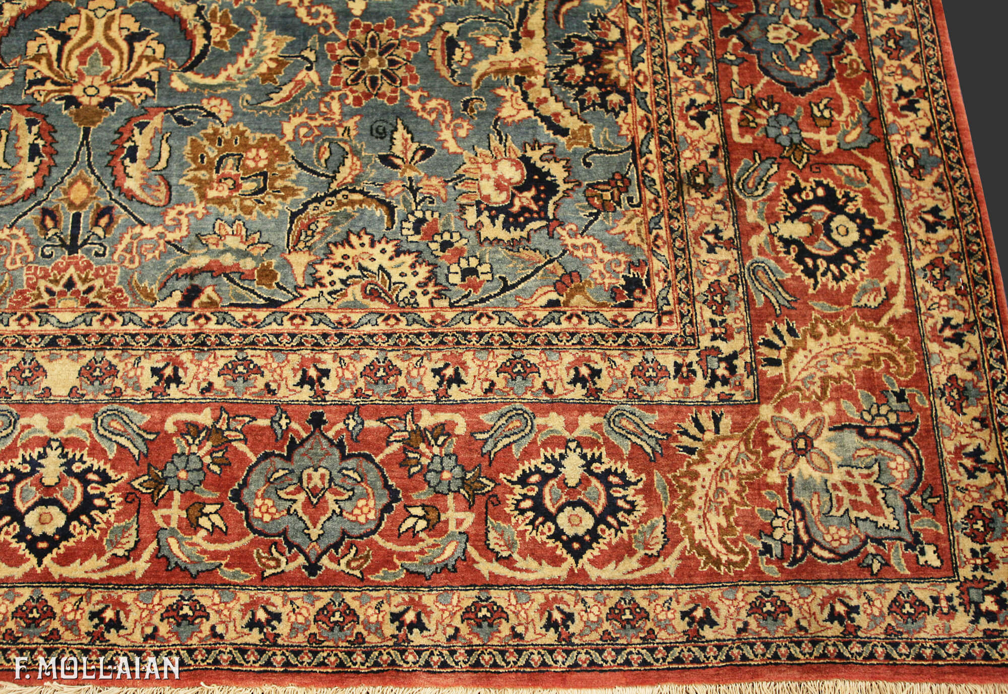 Tapis Persan Semi-Antique Nain Tudeshk n°:64083601